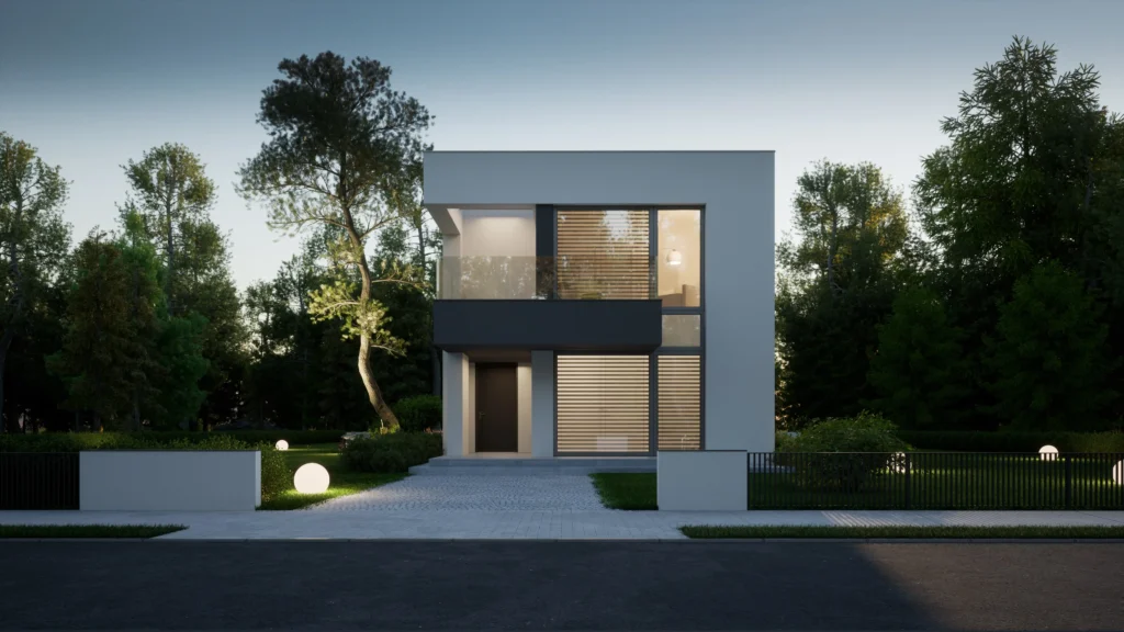 nowoczesny-piętrowy-dom-z-płaskim-dachem-modern-house-new-house-744