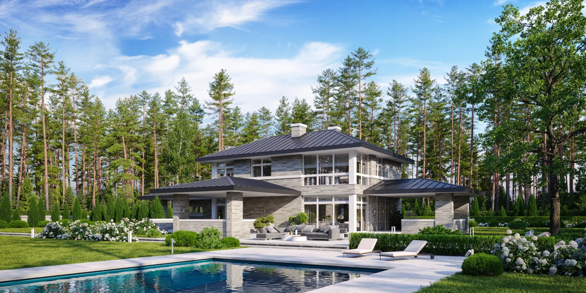 Projekt domu dla rodziny 2+2 willa NewHouse 705 Modern House