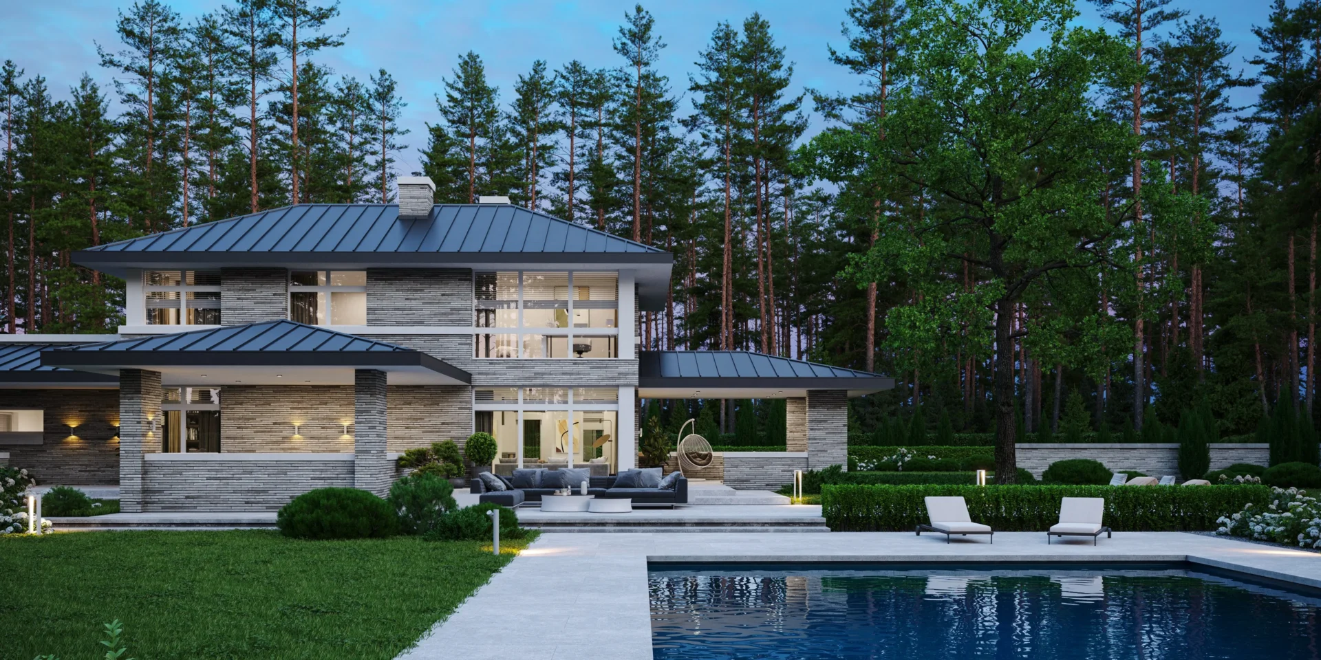 Projekt eleganckiej willi NewHouse 705 Modern House