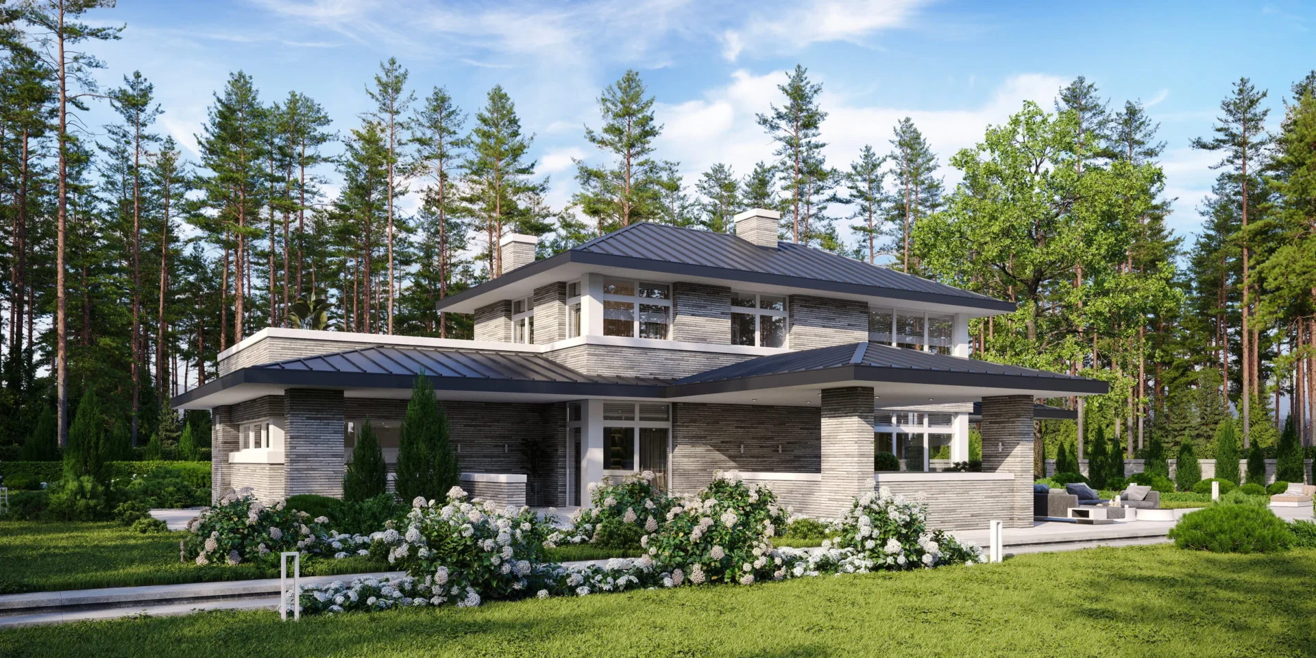 Projekt przytulnej willi z pełnym piętrem NewHouse 705 Modern House