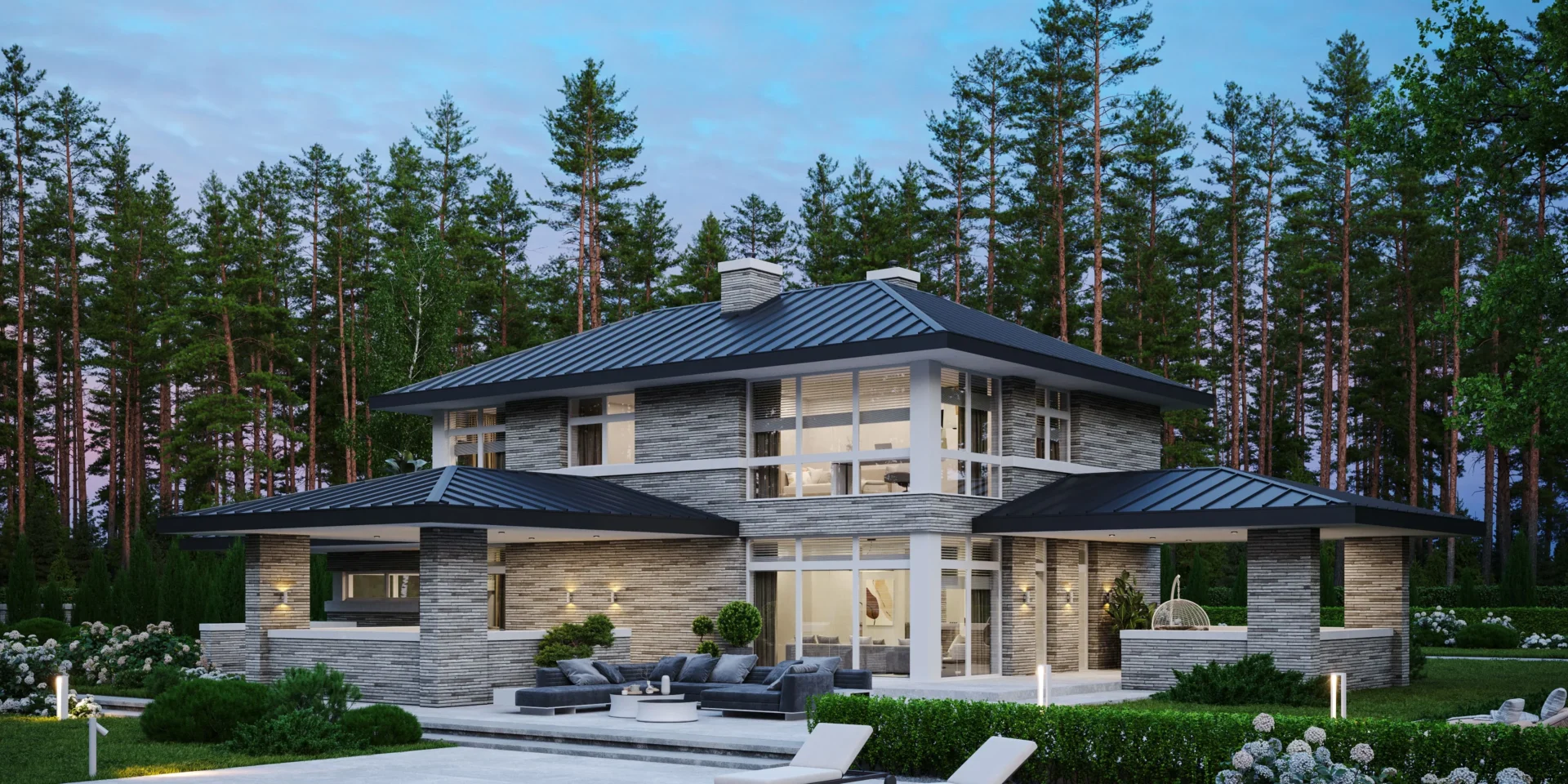 Projekt domu na osiedle w stylu rezydencjalnym NewHouse 705 Modern House