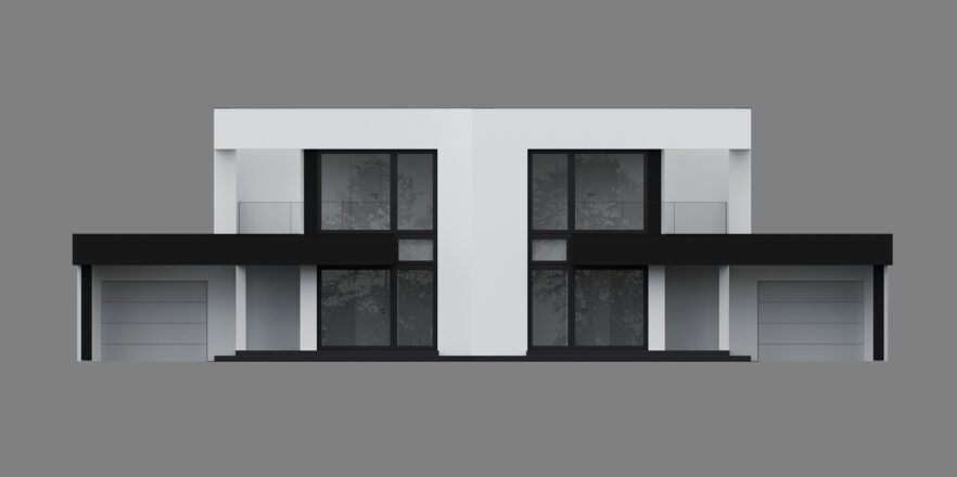 elewacja-frontowa-budynku-z-garażami-projekt-modern-house-new-house-744-B-G1