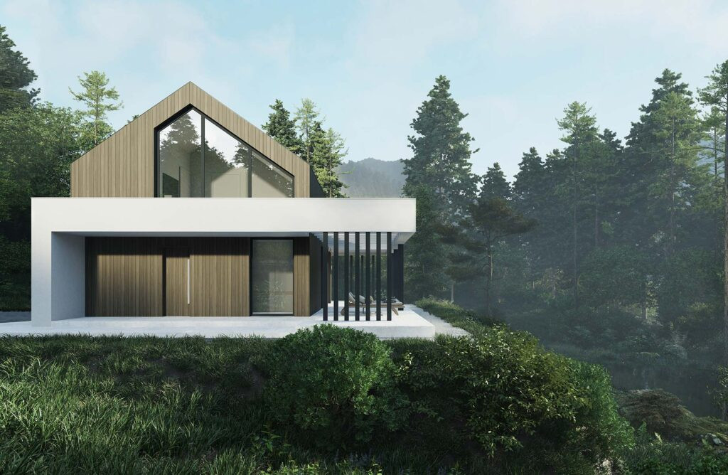 Gotowe projekty domów MODERN HOUSE z dużymi oknami – nasze TOP 3