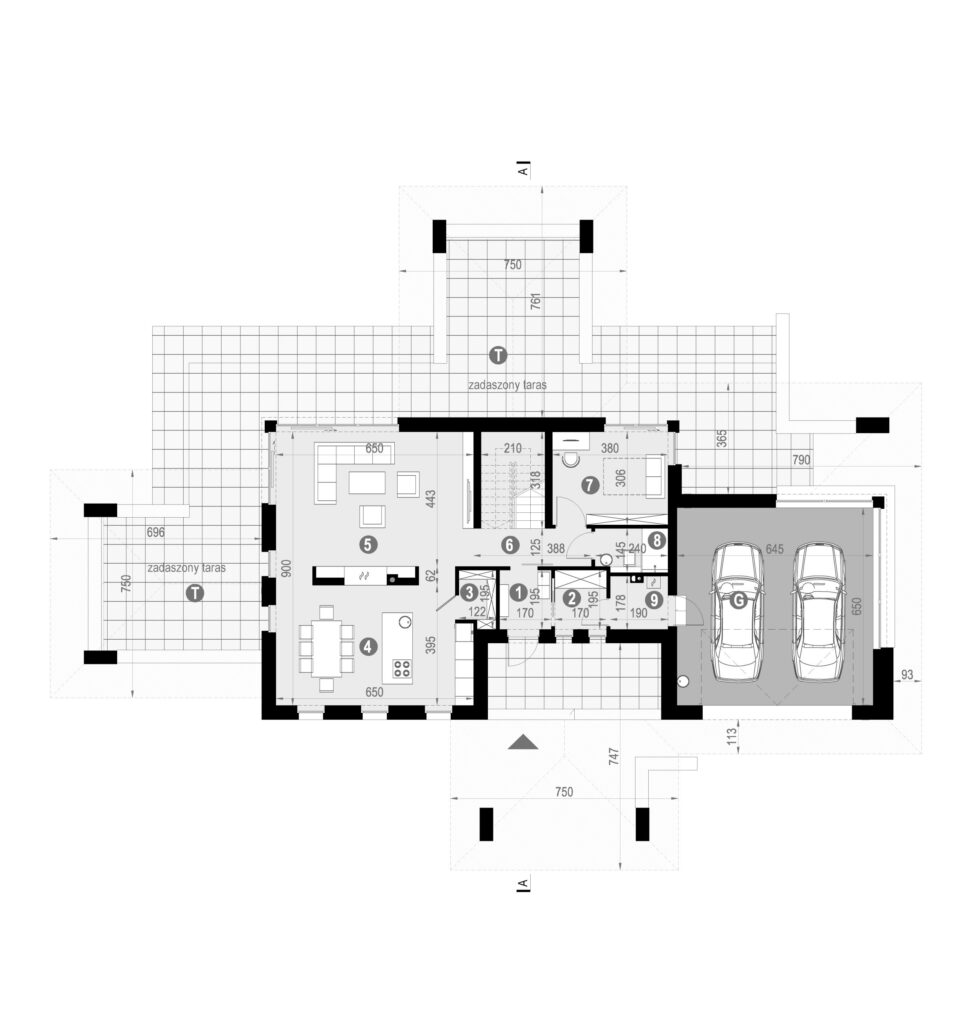 Koncepcja-parteru-w-projekcie-domu-nowoczesnego-MODERN-HOUSE-New-House-701