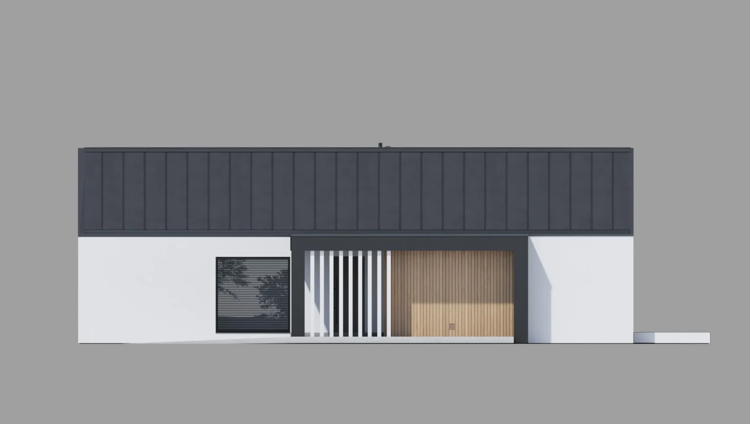 Elewacja boczna 2 Modern House NewHouse 719