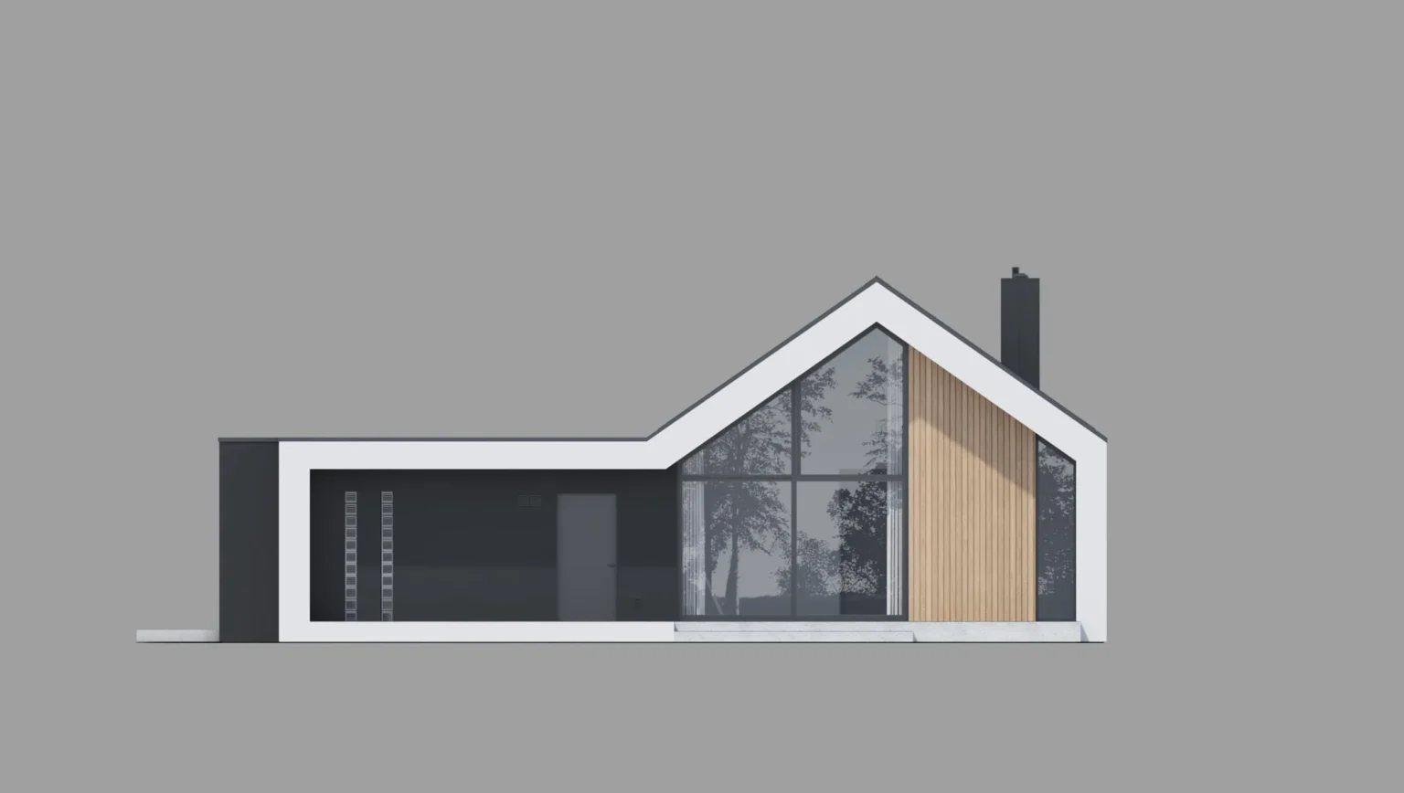 Elewacja ogrodowa Modern House NewHouse 719