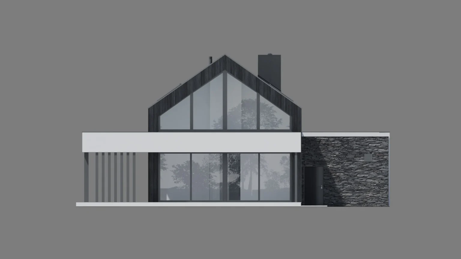 elewacja-ogrodowa-z-dużymi-przeszkleniami-gotowy-projekt-domu-modern-house-new-house-756-G1