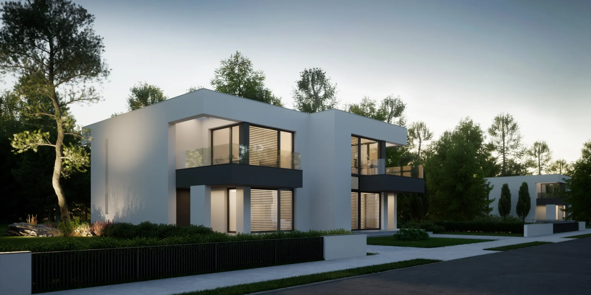 Gotowy jednorodzinny projekt domu dla dwóch rodzin NewHouse 744 D Modern House