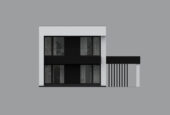 Widok-elewacji-z-dużymi-oknami-projekt-modern-house-new-house-744-w1