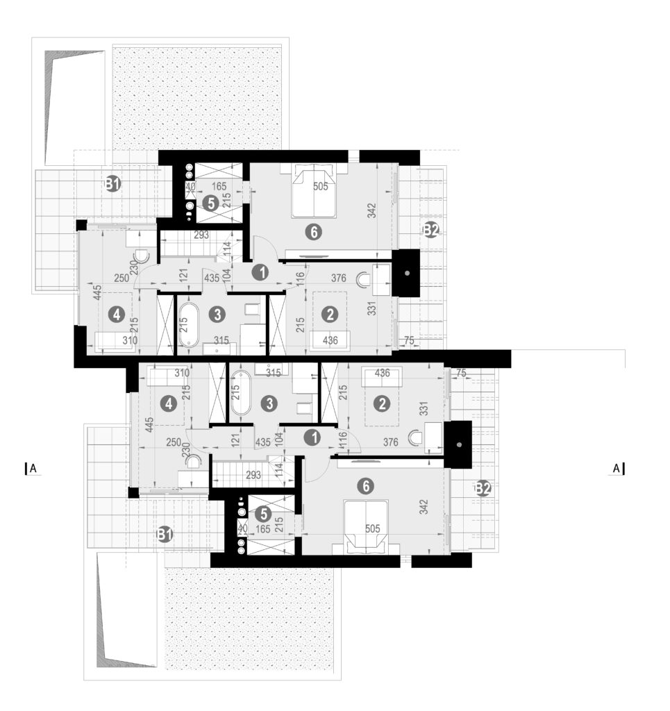 Układ-pomieszczeń-na-piętrze-projektu-modern-house-new-house-744-D-w1-lustro