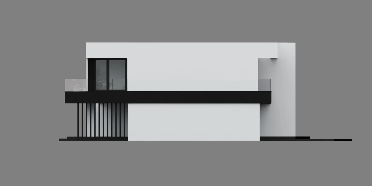 NewHouse 744 D G1 elewacja boczna