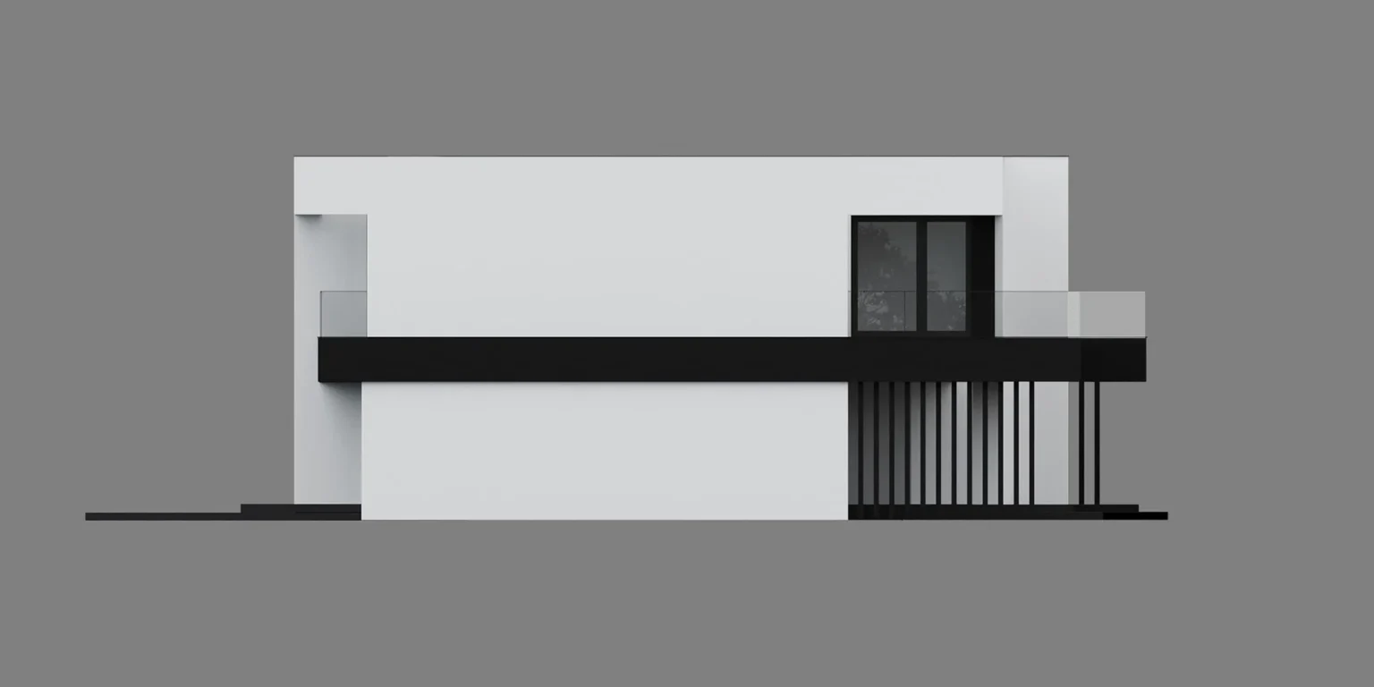 NewHouse 744 D G1 elewacja boczna