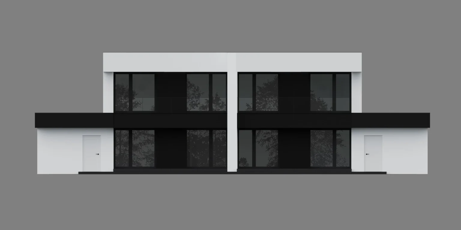 NewHouse 744 D G1 elewacja ogród