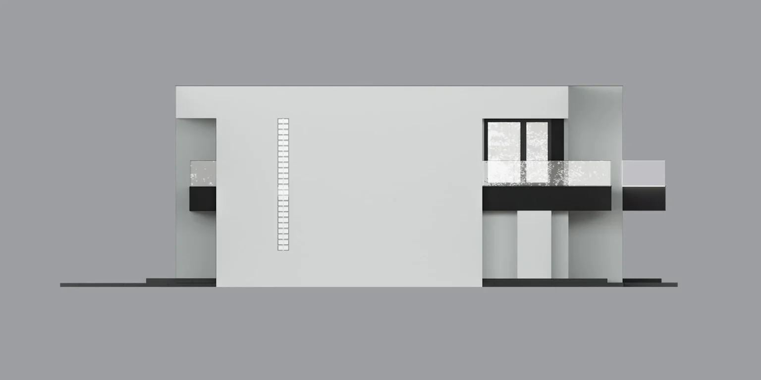 NewHouse 744 D Modern House elewacja boczna