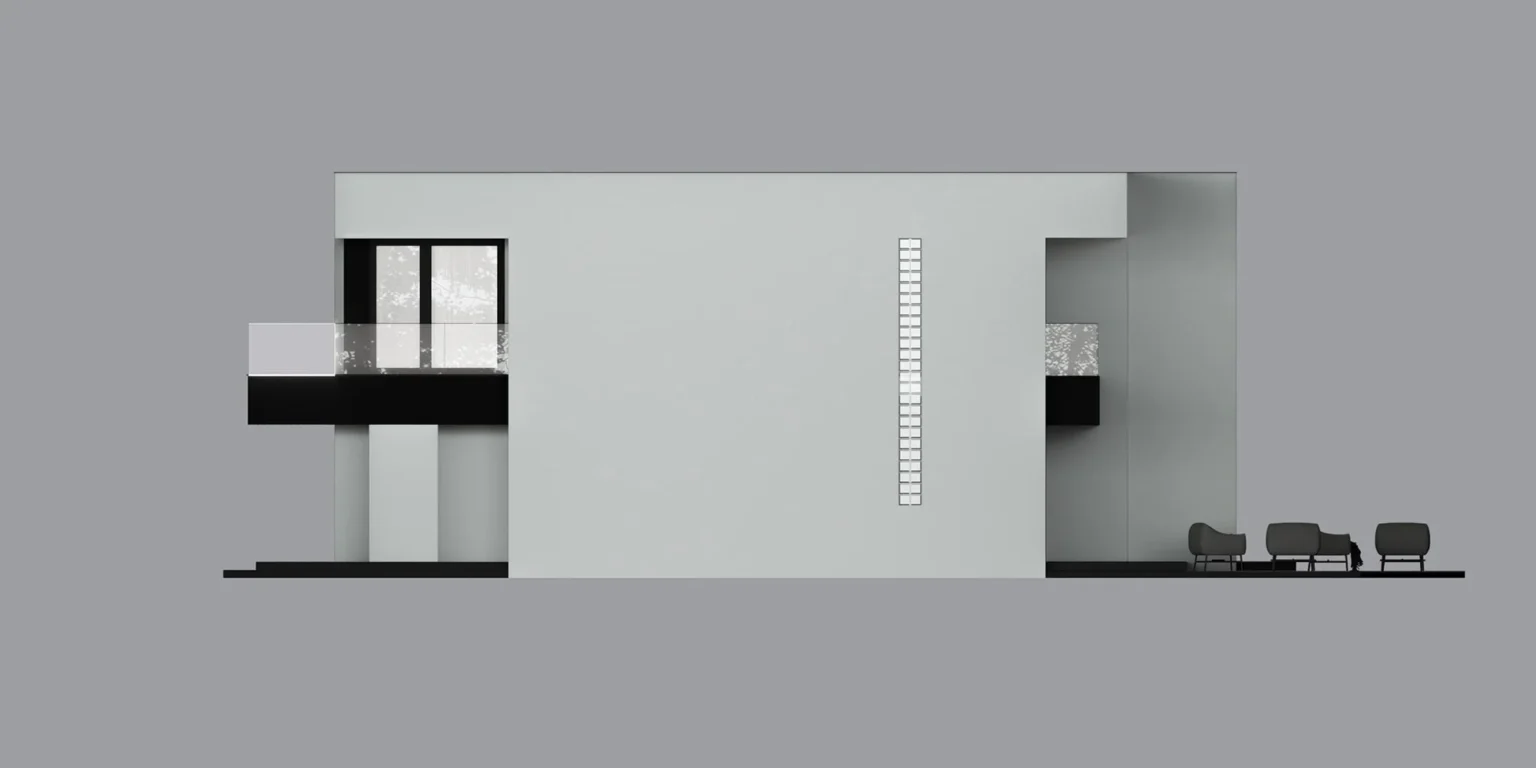 NewHouse 744 D Modern House elewacja boczna