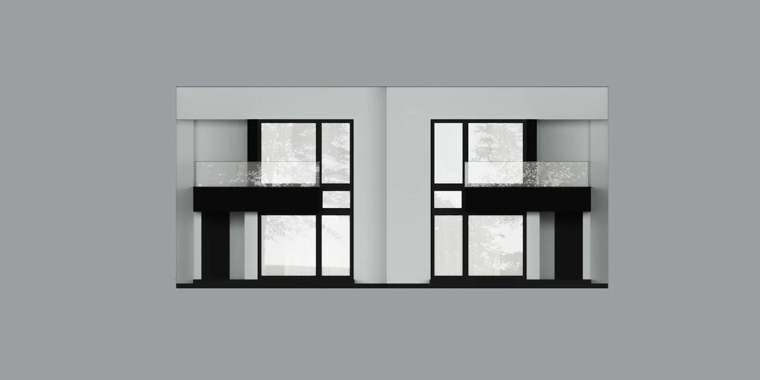 NewHouse 744 D Modern House elewacja frontowa