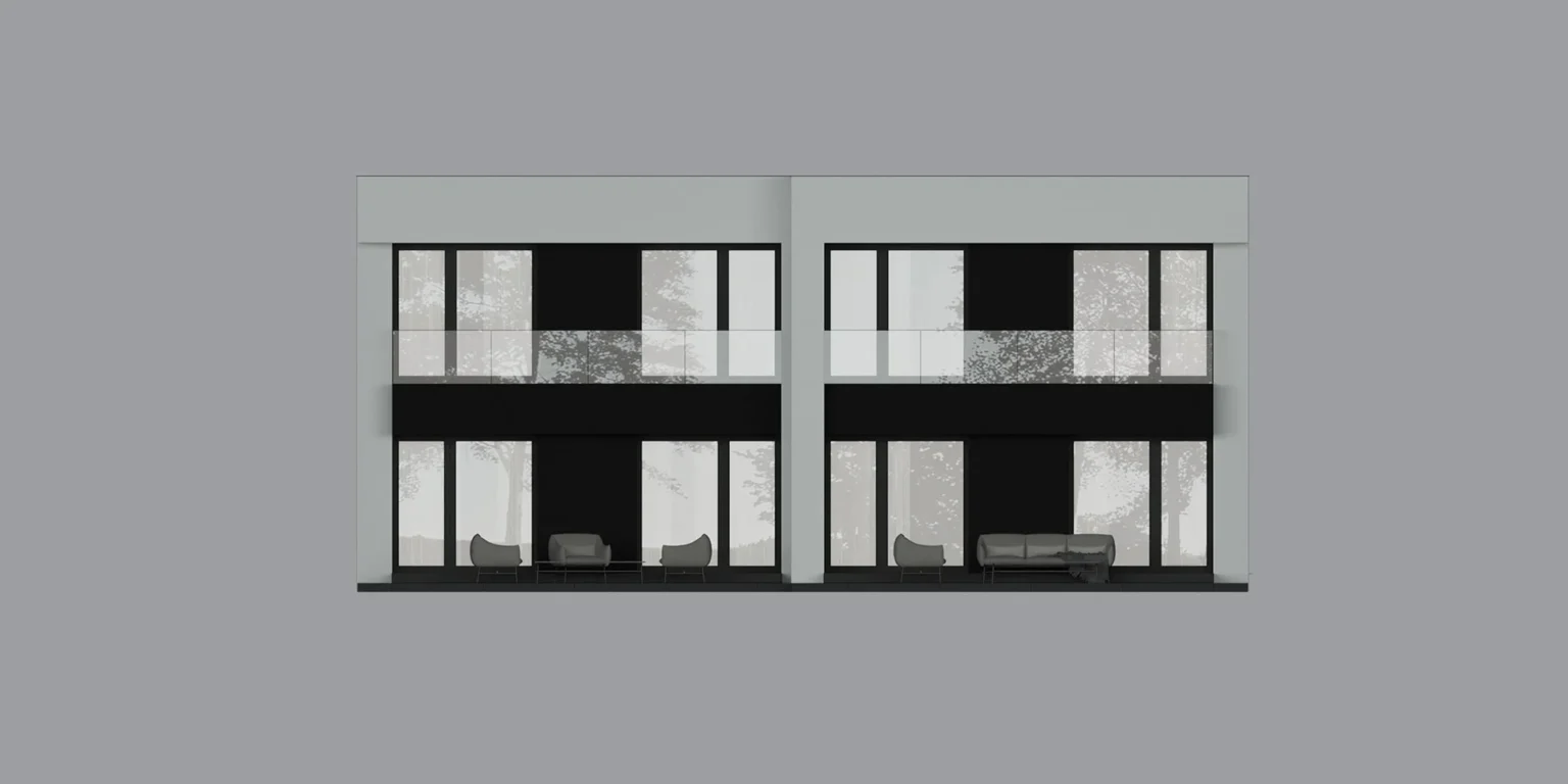 NewHouse 744 D Modern House elewacja ogrodowa