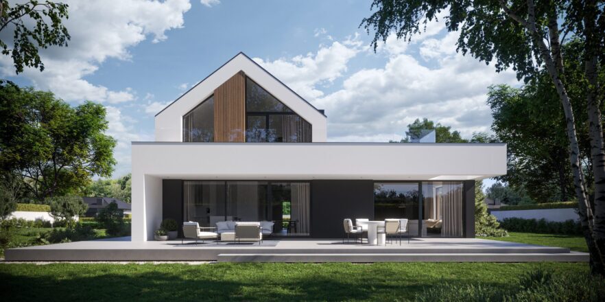 Projekt domu jednorodzinnego o powierzchni ponad 160 m2 projekt New House 790 w2