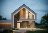 Projekt domu nowoczesnego z dachem dwuspadowym o powierzchni 150 m2 Modern House NewHouse 759