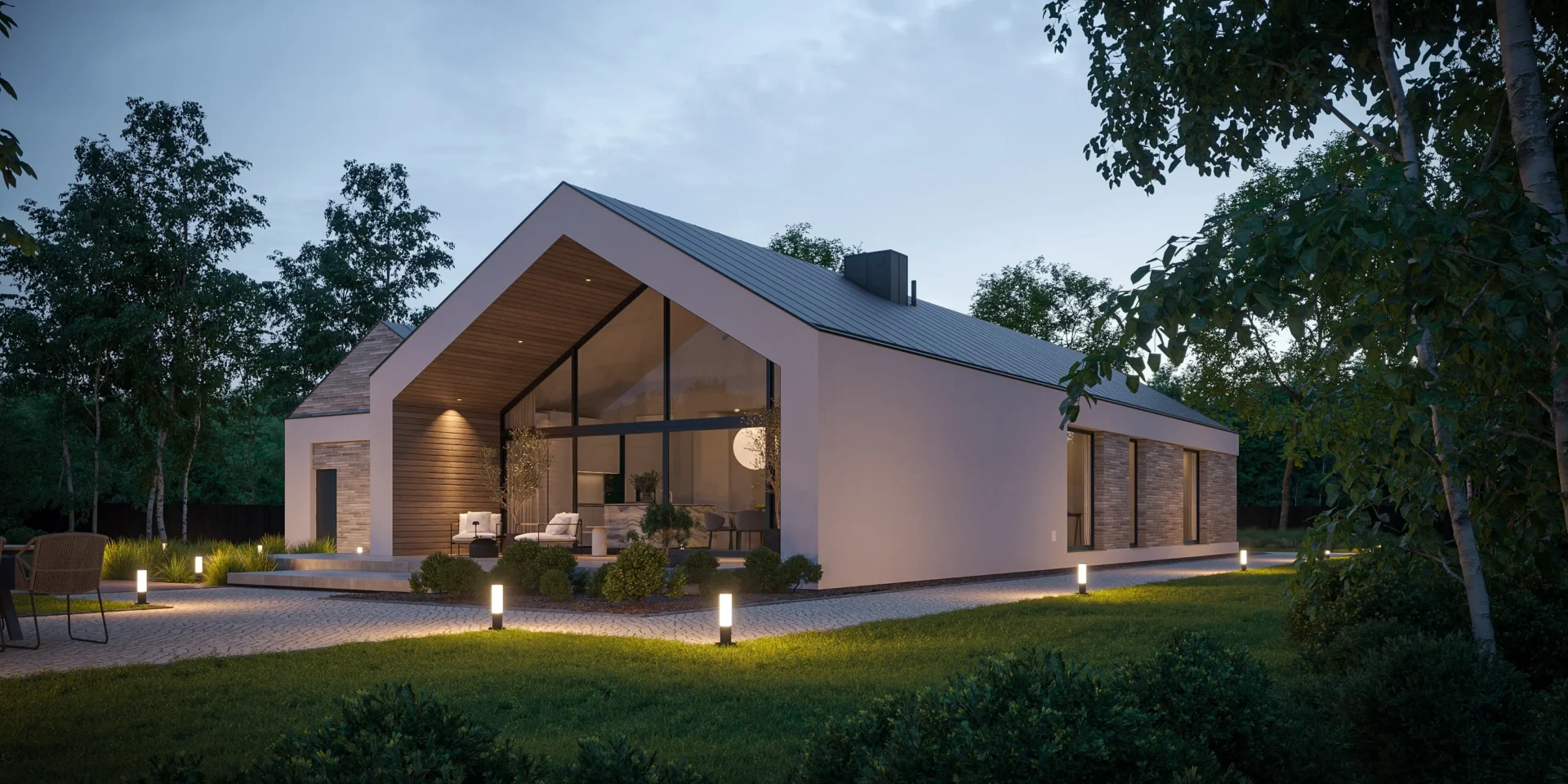 Nowoczesny Projekt Parterowego Domu W Stylu Stodo y Modern House Nowoczesny Projekt Parterowego Domu W Stylu Stodo y Modern House