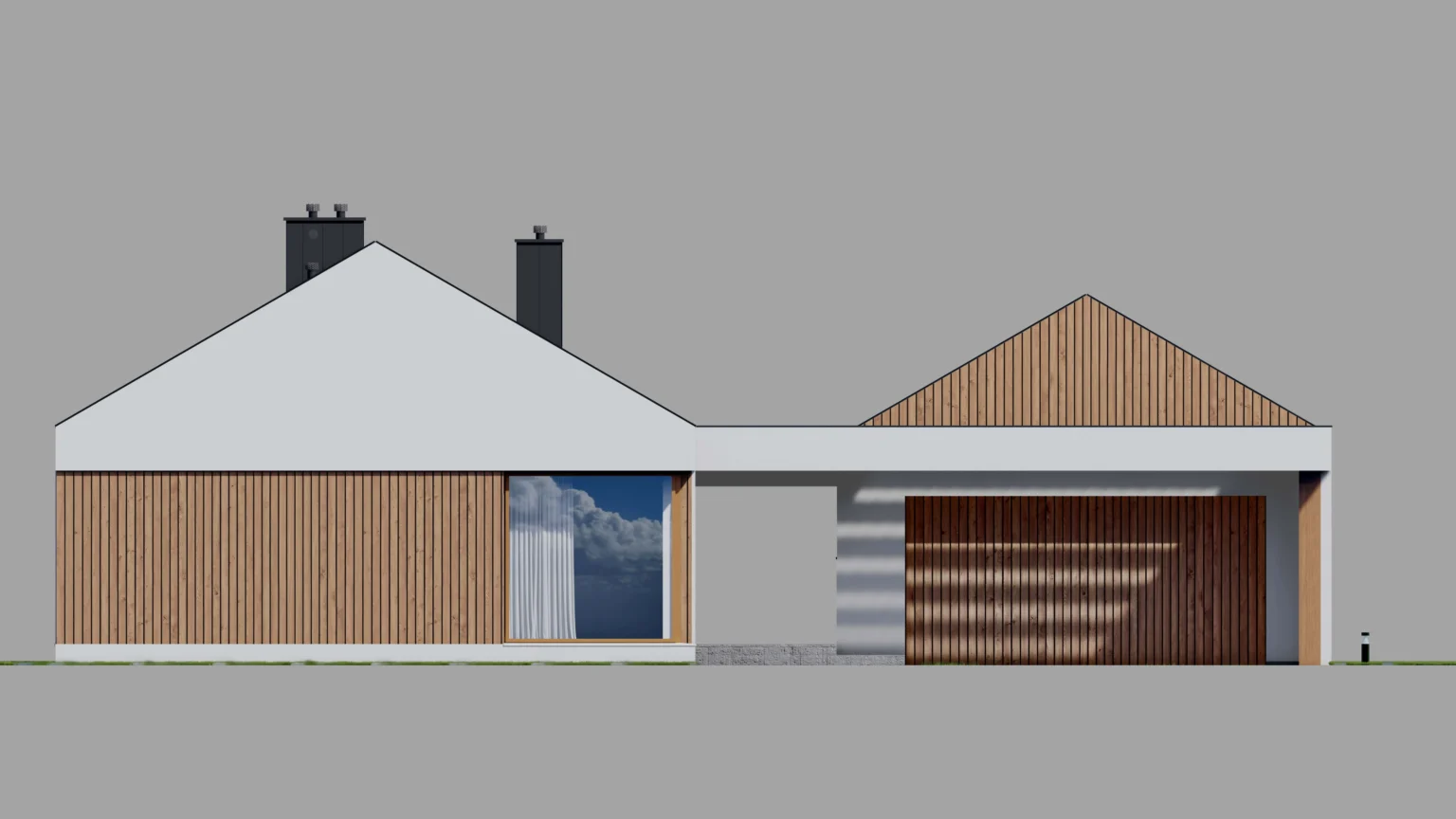 Elewacja fronotwa Modern House NewHouse 714 G2 w1