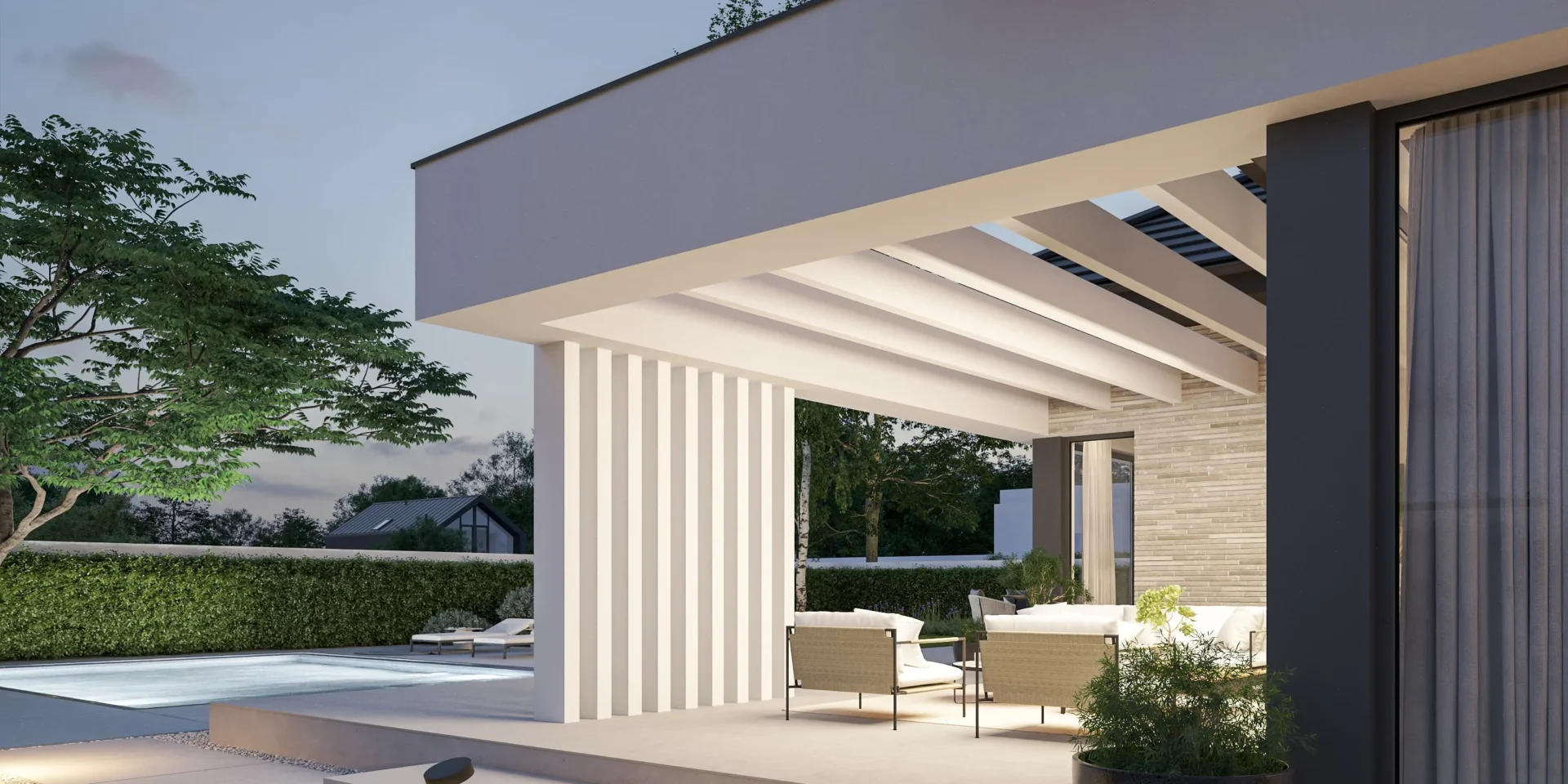 Gotowy projekt domu jednorodzinnego o powierzchni 140 m2 Modern House BrickHouse 101, architekt Jacek Niebieszczański