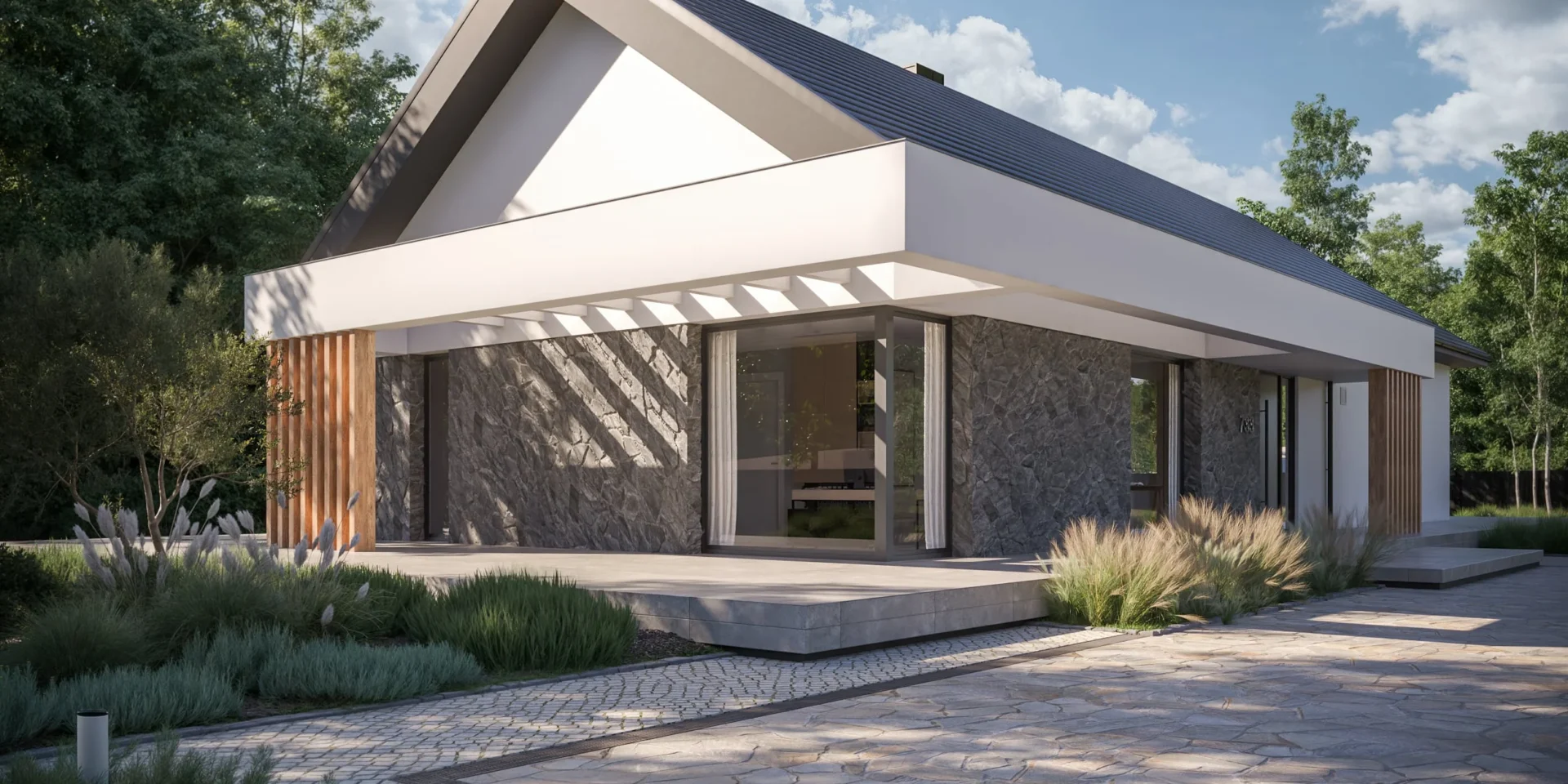 Modern House NewHouse 733 projekt domu parterowy, o powierzchni 143 m2, bez garażu