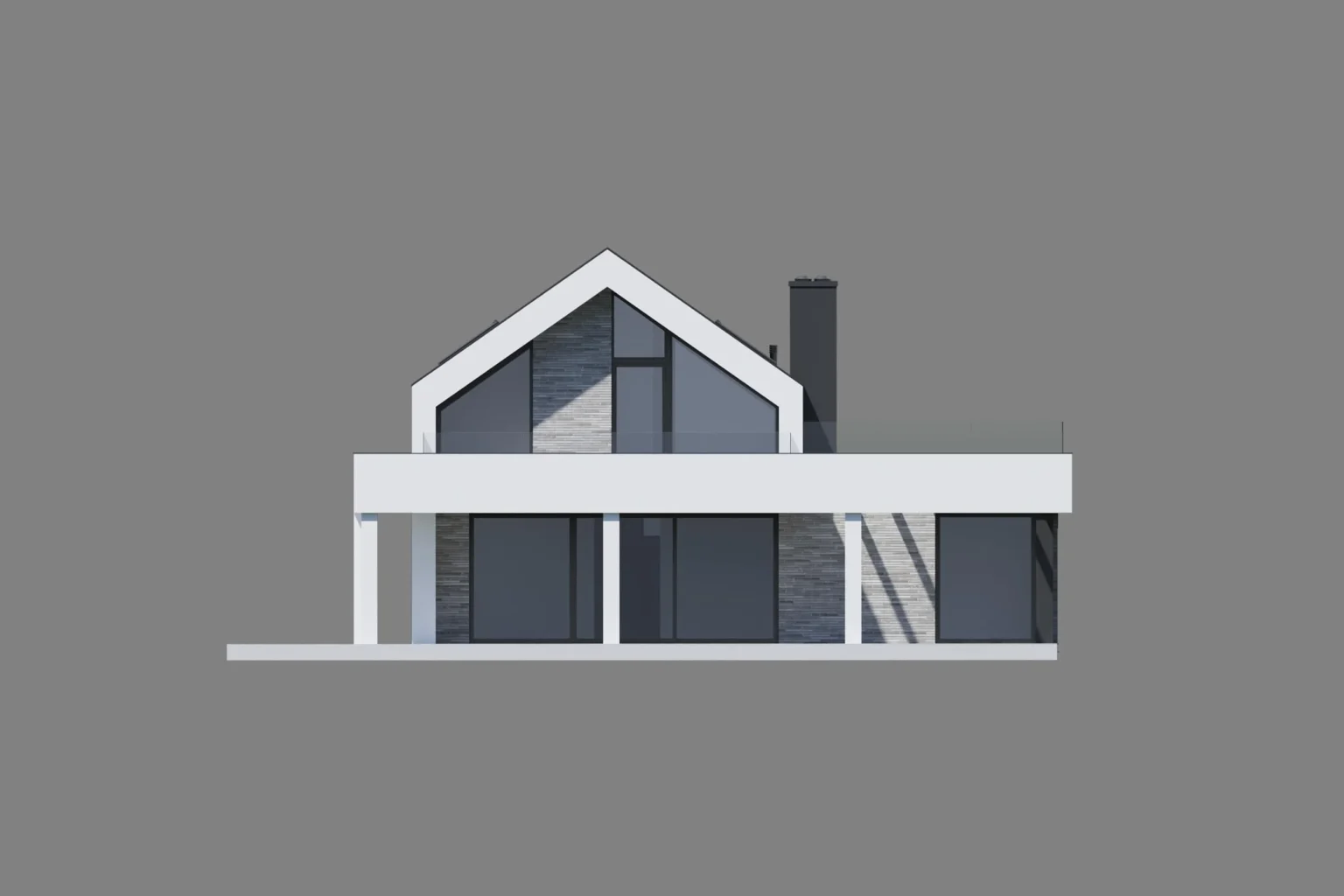 Elewacja ogrodowa Brick House 794 G2 w2