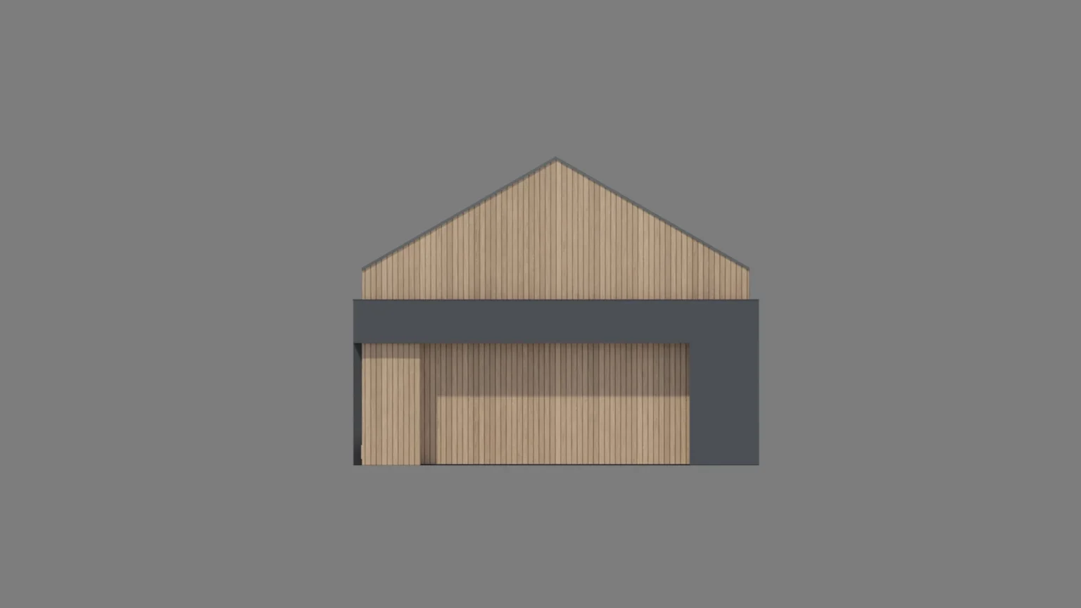 Elewacja frontowa projekt garażu Modern House Garage G 08