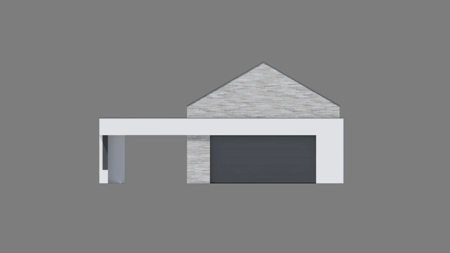 Elewacja frontowa garaż Modern House Garage G 05
