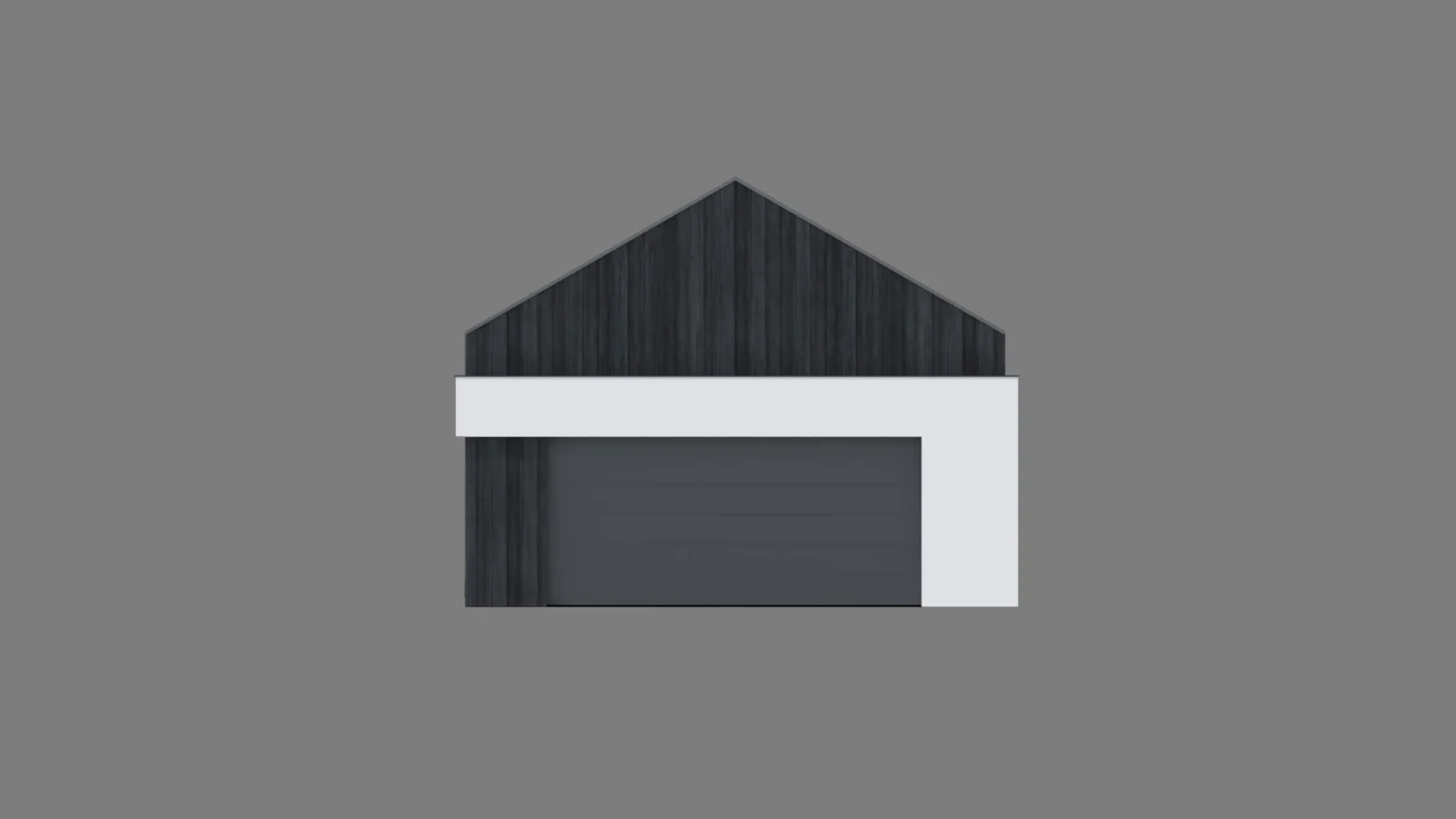 Elewacja frontowa projekt garażu Modern House Garage G 07