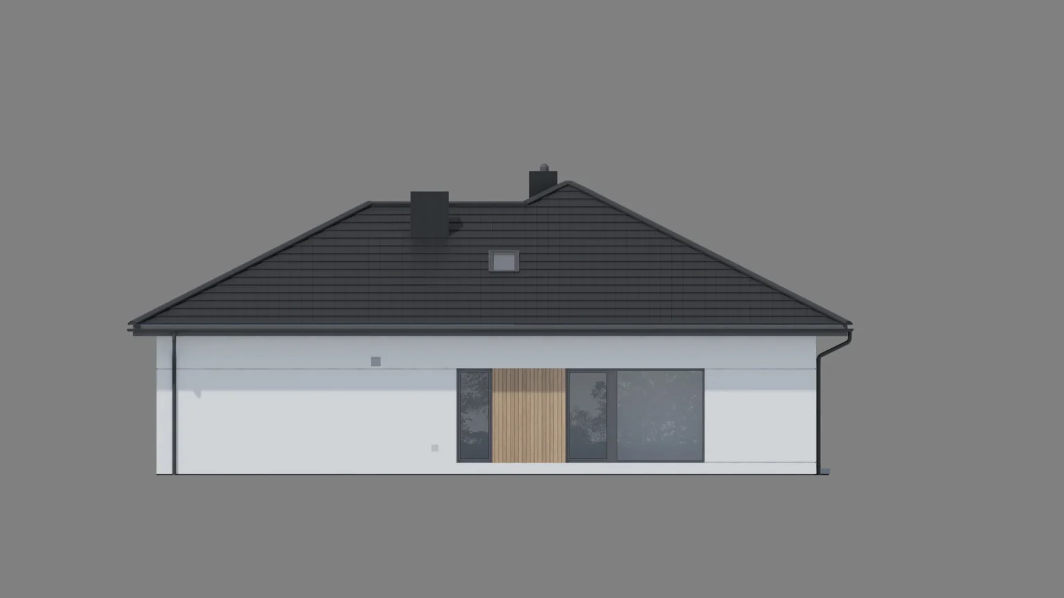 Elewacja boczna projekt Modern House NewHouse 780