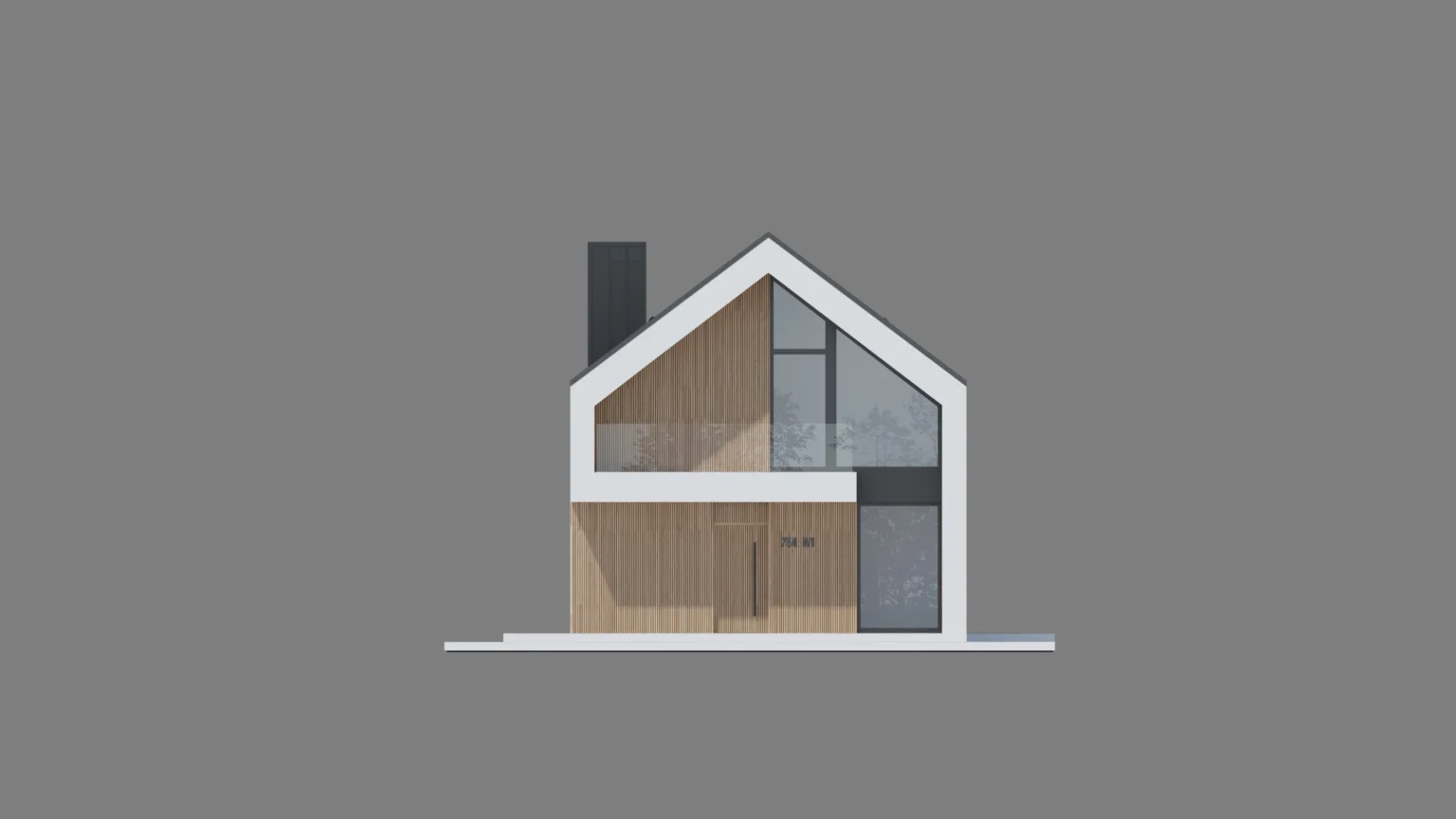 Elewacja frontowa projekt NewHouse 754 w1