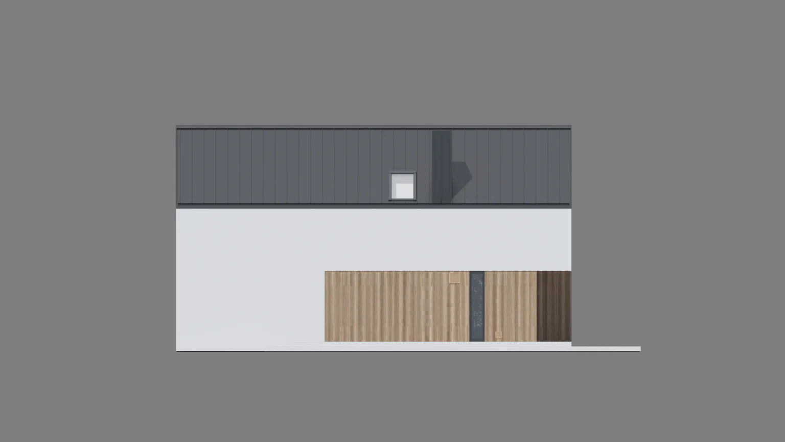 Elewacja boczna NewHouse 754 w1