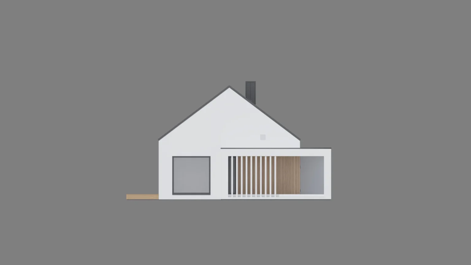 Elewacja frontowa projekt domu NewHouse 730 w1