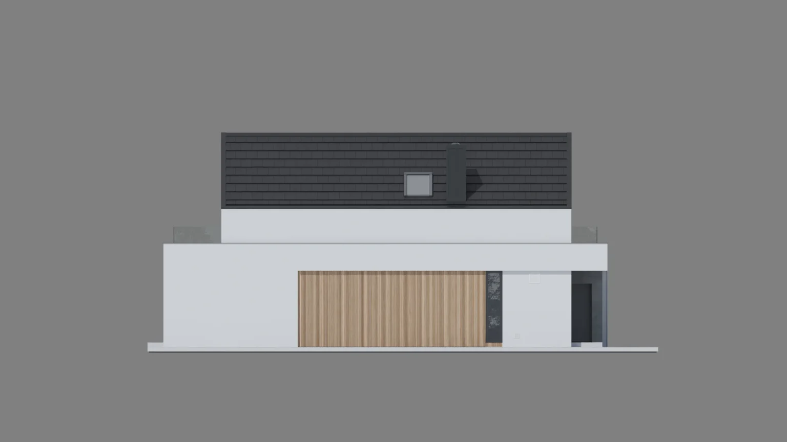 Elewacja boczna projekt NewHouse 749 w1 G1