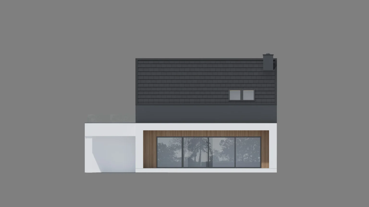 Elewacja ogrodowa projekt domu NewHouse 786